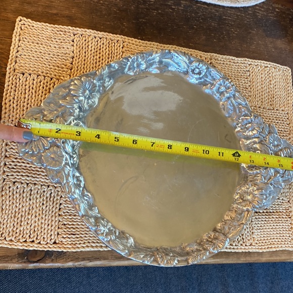 Pewter platter round - Picture 7 of 8